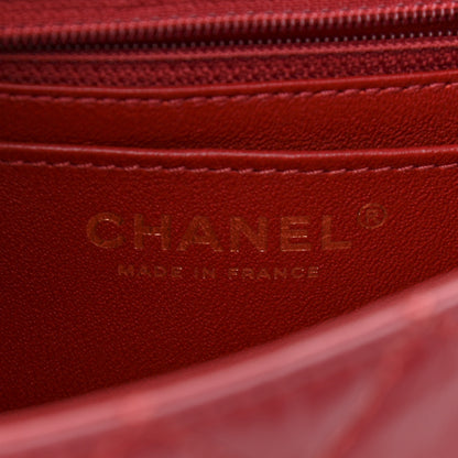 Chanel Aged Calfskin Quilted 2.55 Reissue Mini Flap Red 6 of 10
