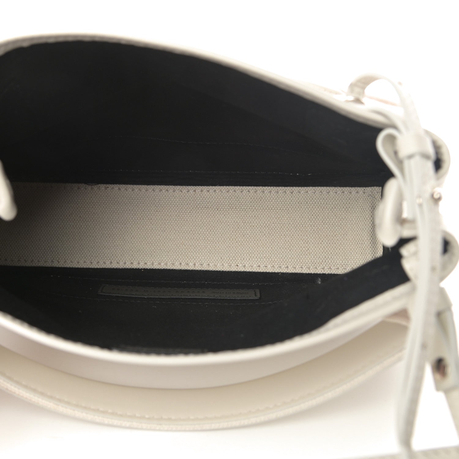 Balenciaga Cotton Canvas Calfskin Navy Cabas XS Natural 6 of 13