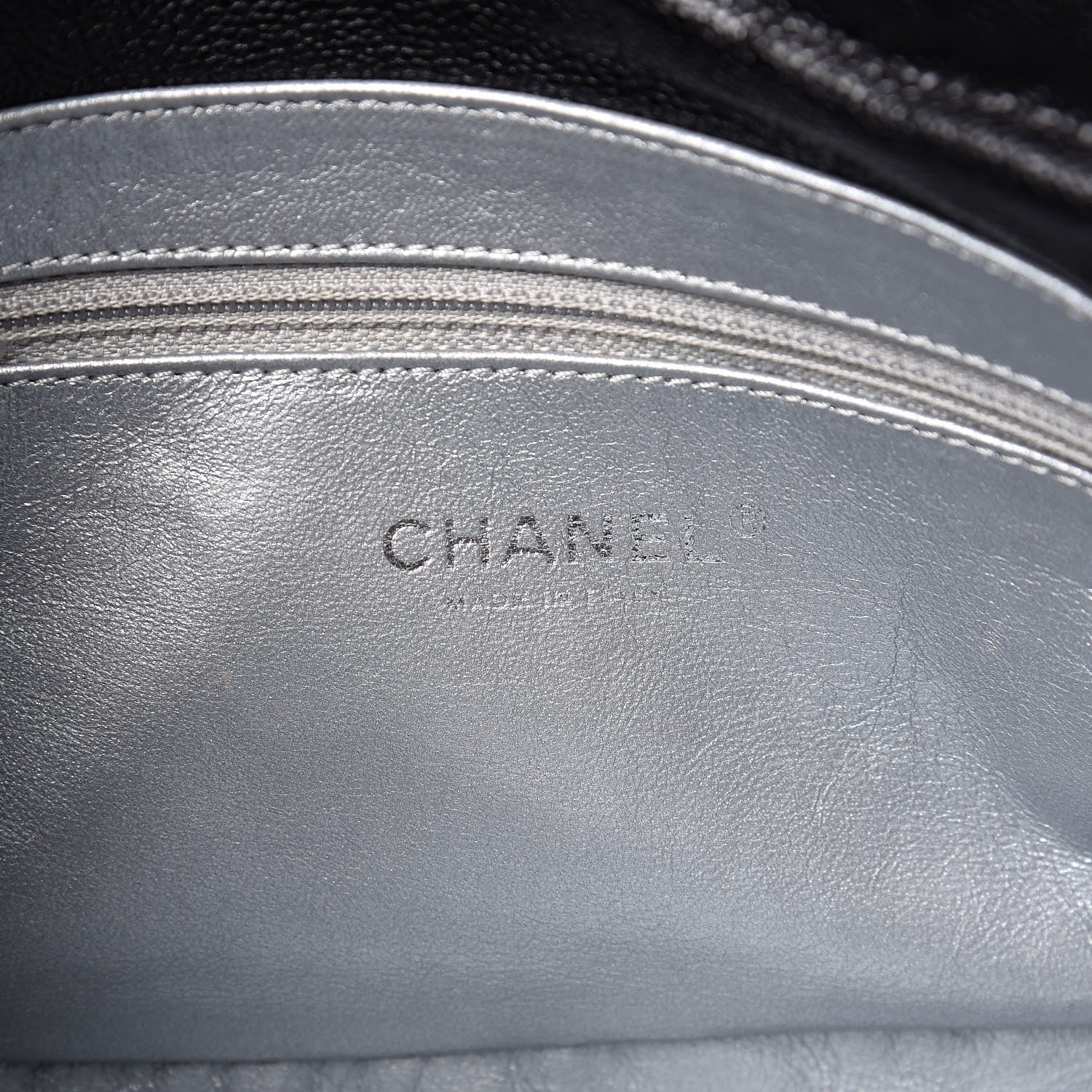 Chanel Glazed Caviar Quilted Modern Chain Flap Black 6 of 7