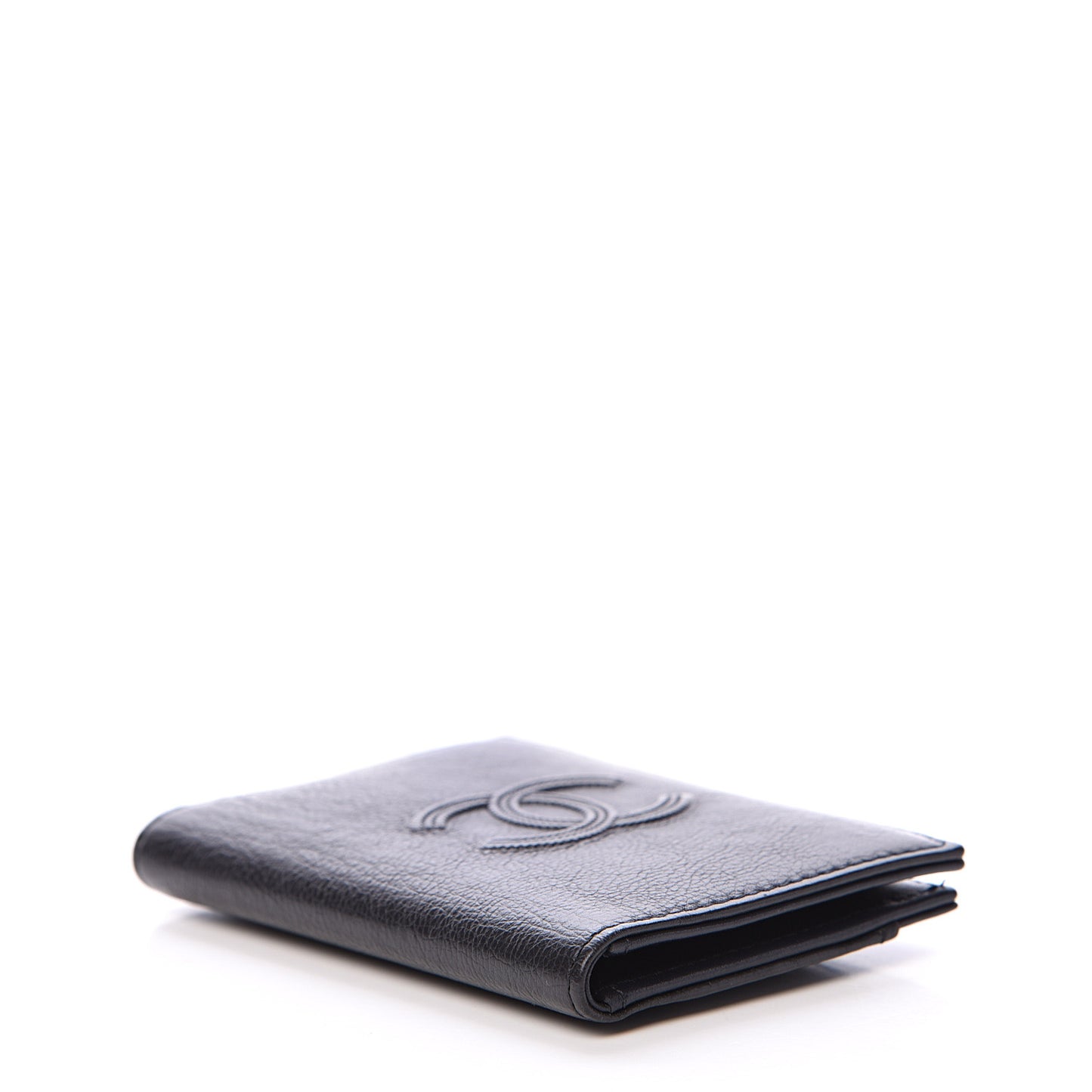 Calfskin CC Card Holder Wallet Black