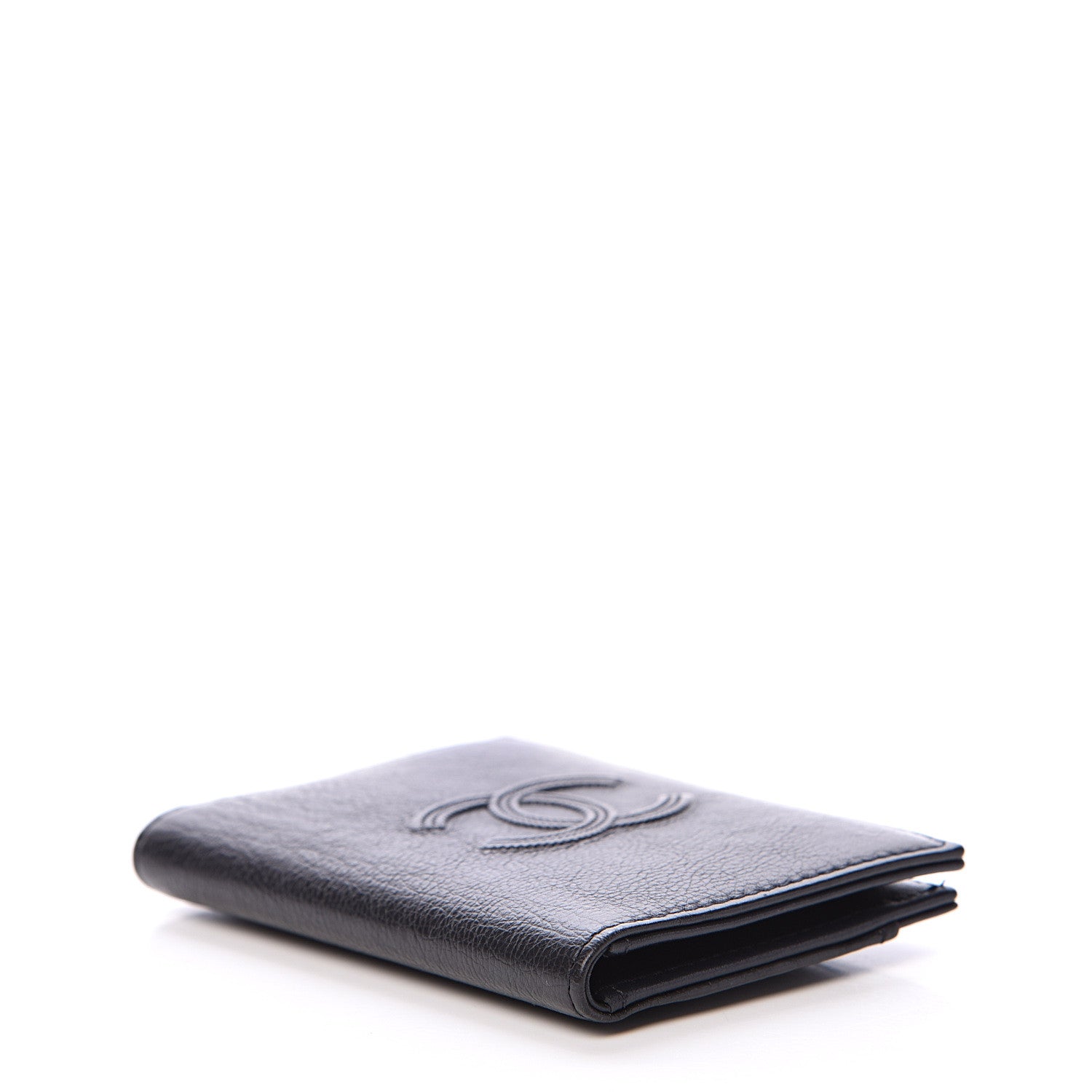 Chanel Calfskin CC Card Holder Wallet Black 3 of 8