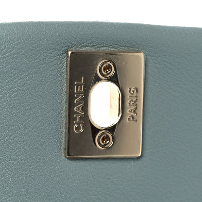 Chanel Lambskin Quilted Small Duma Drawstring Backpack Light Blue 13 of 15