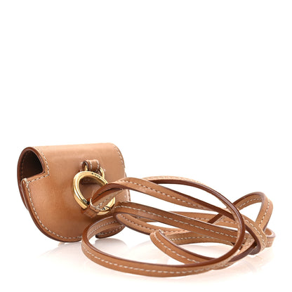 Saint Laurent Calfskin Kaia Airpods Micro Bag Vintage Brown Gold 3 of 14