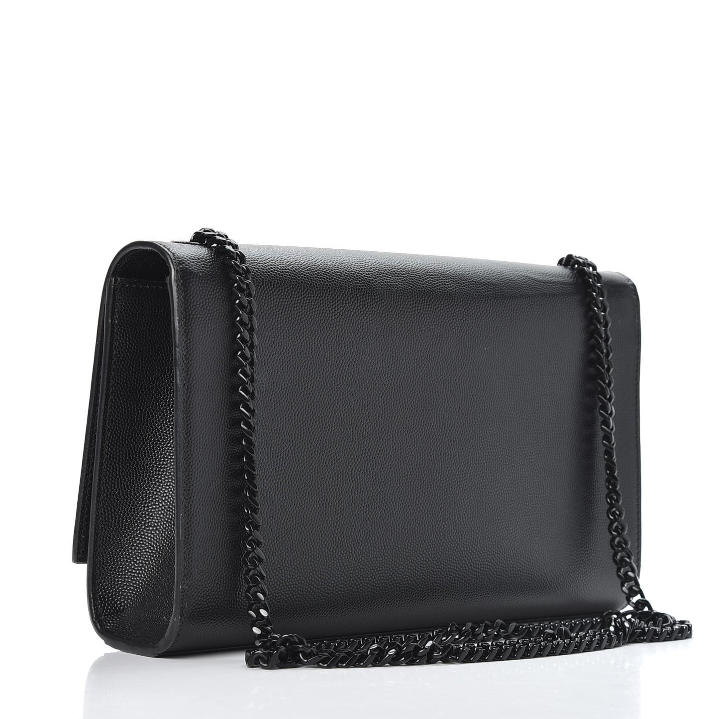 Grain De Poudre Medium Classic Monogram Kate Satchel Black