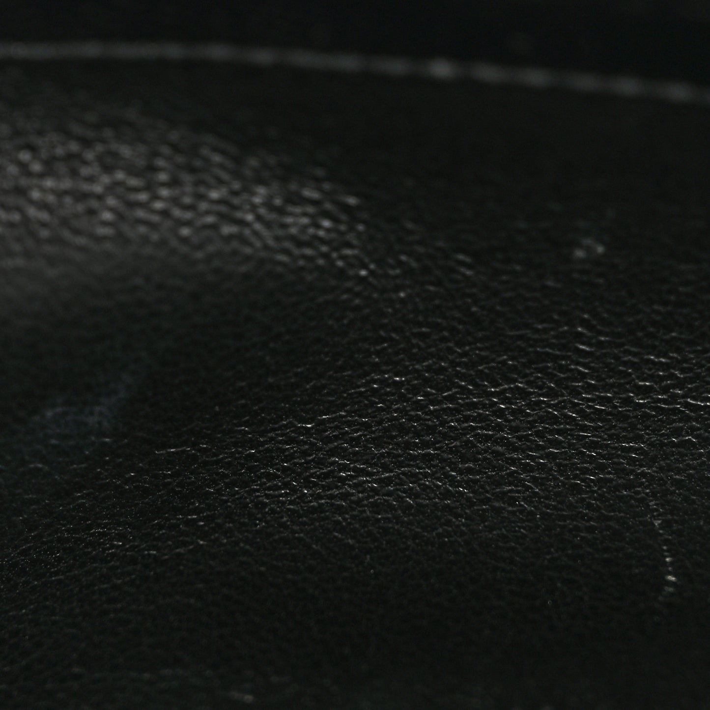 Grain De Poudre Matelasse Chevron Monogram Chain Wallet Black