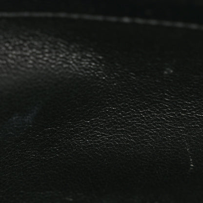 Saint Laurent Grain De Poudre Matelasse Chevron Monogram Chain Wallet Black 11 of 12