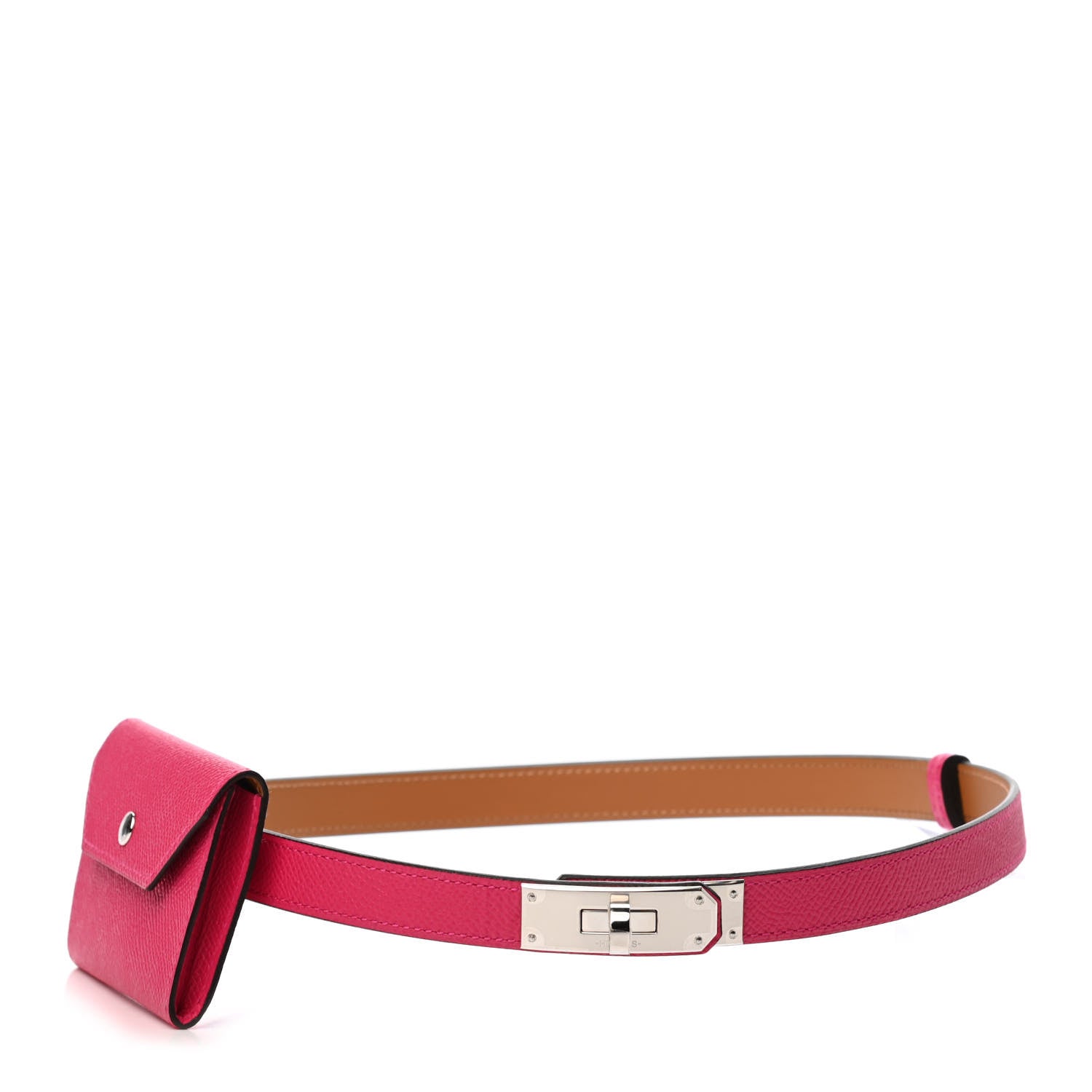 Hermes Epsom Kelly Pocket Belt Rose Mexico 1 of 3