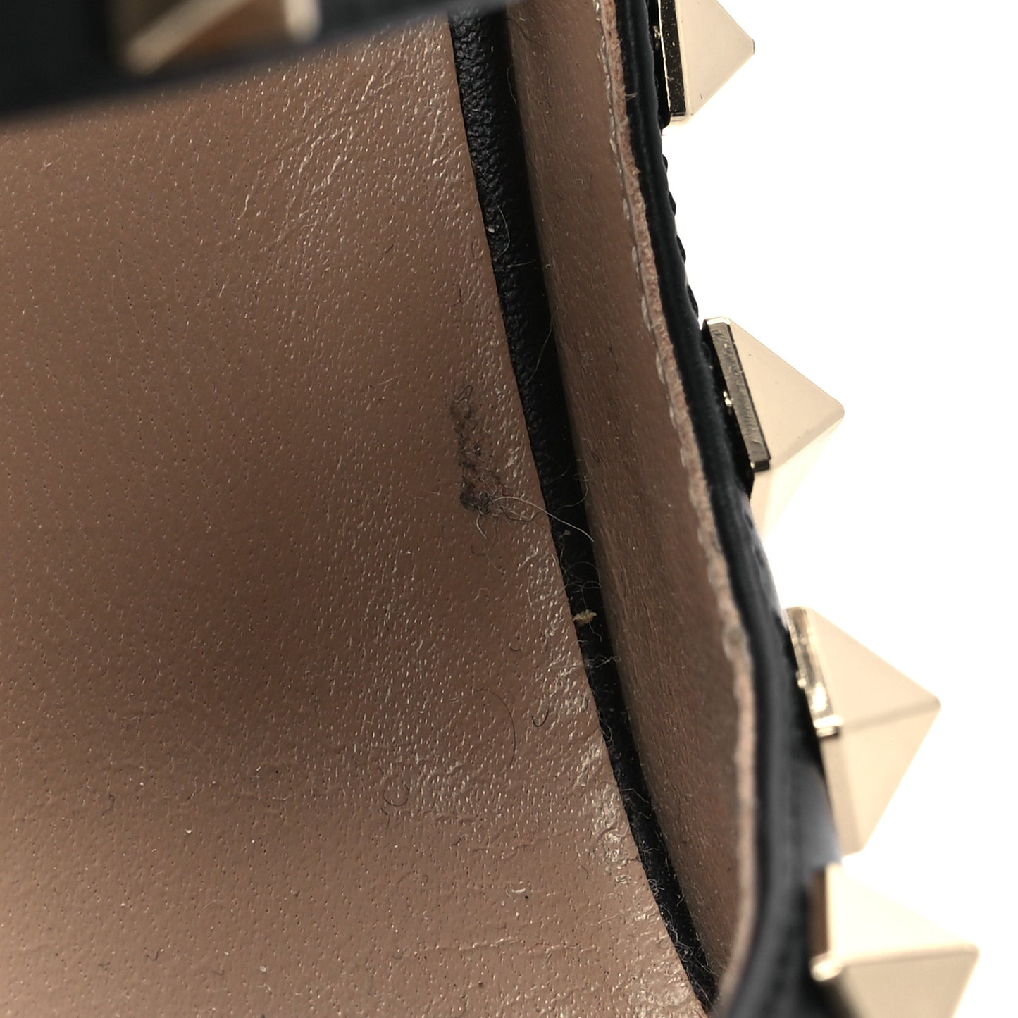 Calfskin Nappa Rockstud Ankle Strap 100mm Pumps 37 Black