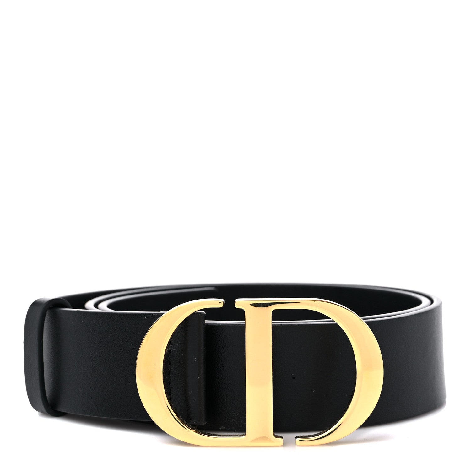 Christian Dior Calfskin 35mm Montaigne Belt 85 34 Black 1 of 6