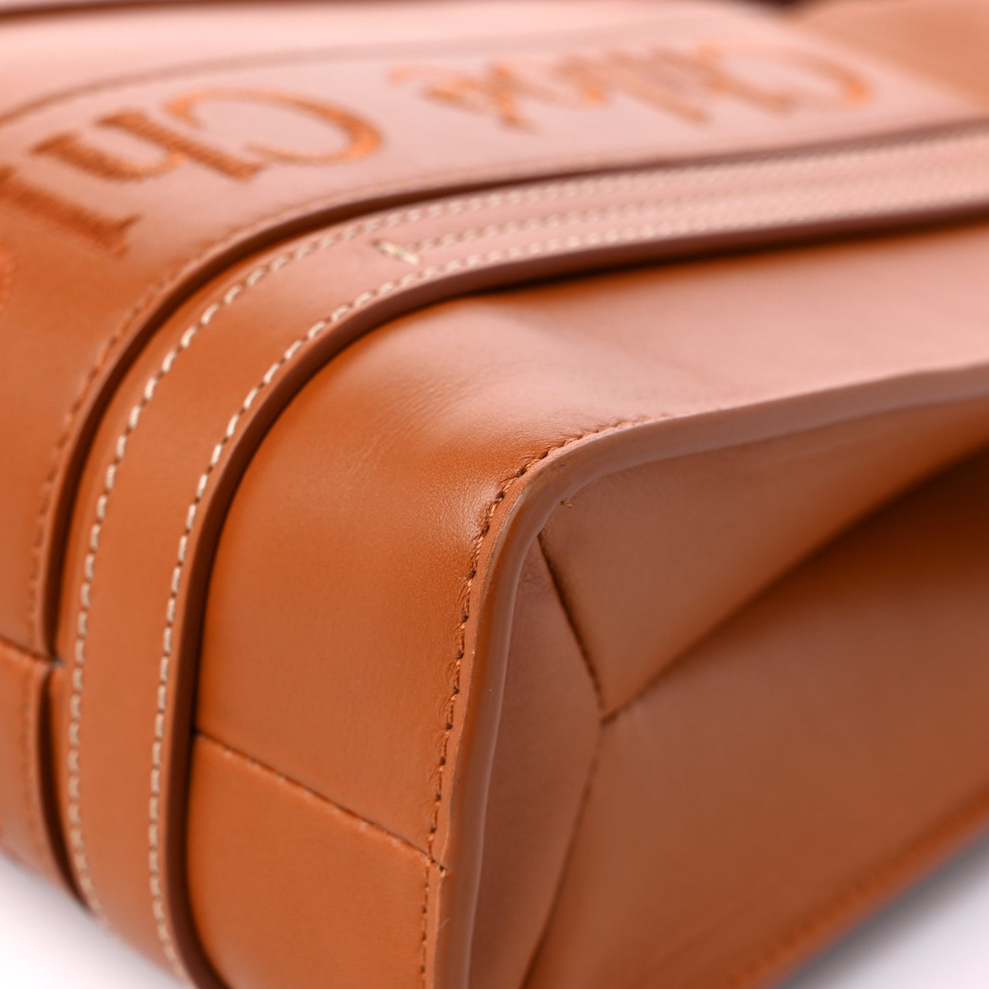 Calfskin Small Woody Tote Caramel