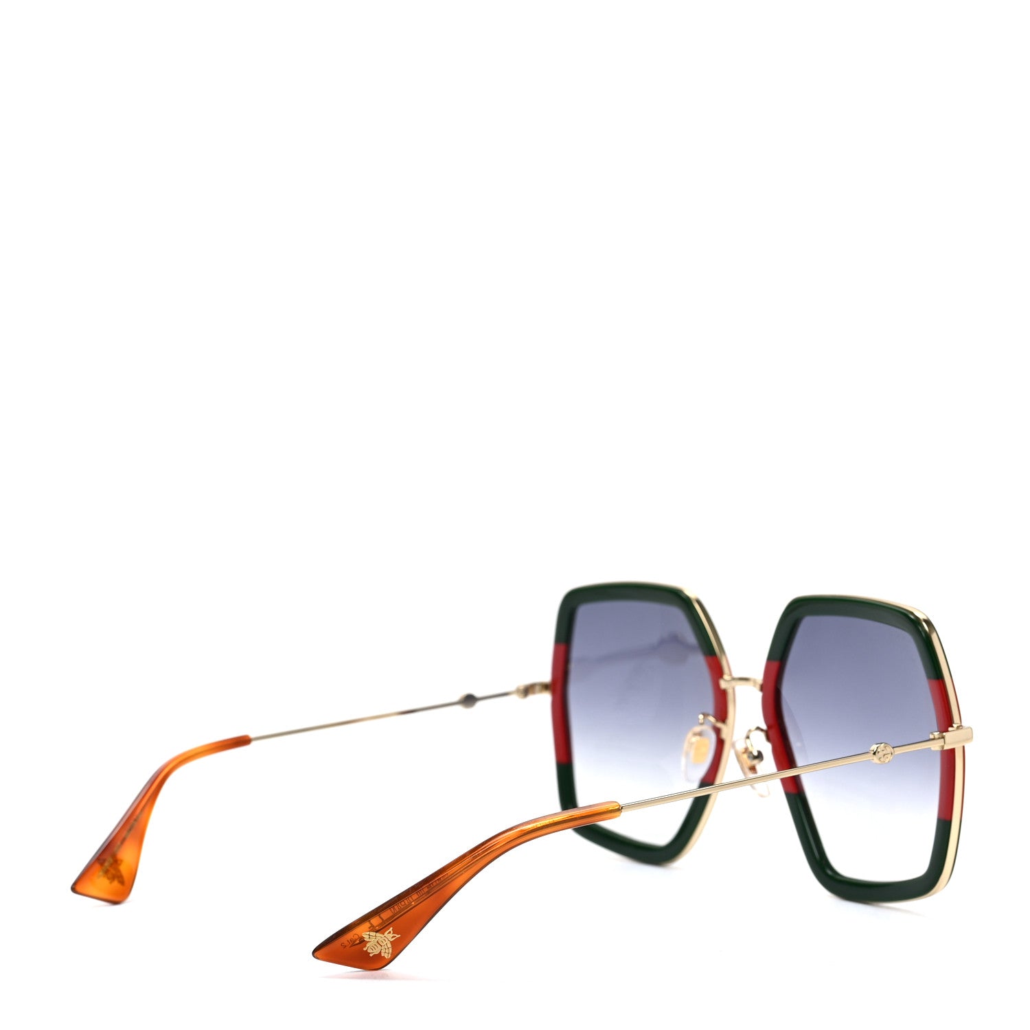 Gucci Square Frame Web GG0106S Sunglasses Tortoise 4 of 7