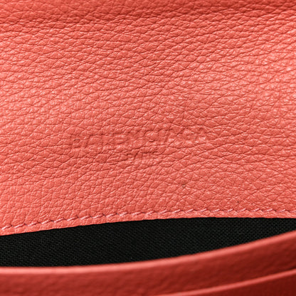 Balenciaga Grained Calfskin Essential Money Wallet Rose Jaipur 5 of 7