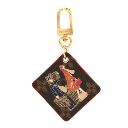 Louis Vuitton Monogram Illustre Groom Bag Charm Key Ring 1 of 3