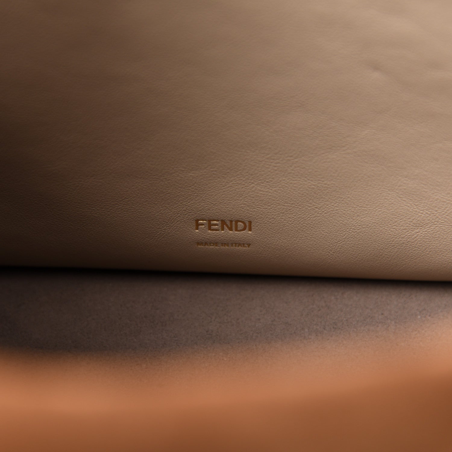 Fendi Vitello Grace Suede Large Flip Tote Nuvola Marrone Rosa Bourbon 7 of 10