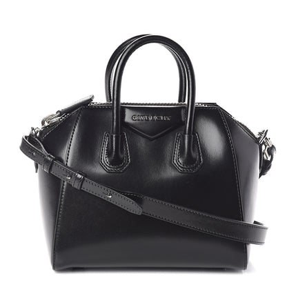 Givenchy Shiny Lord Calfskin Mini Antigona Black 1 of 9