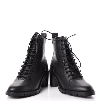 Jimmy Choo Grainy Calfskin Cruz 65 Ankle Booties 38.5 Black 6 of 10