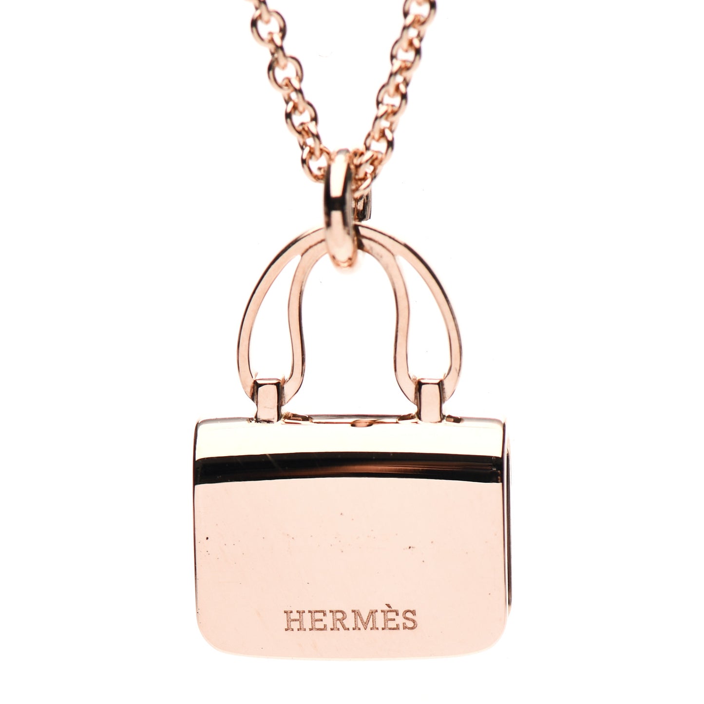 18K Rose Gold Pink Sapphire Constance Amulettes Pendant Necklace