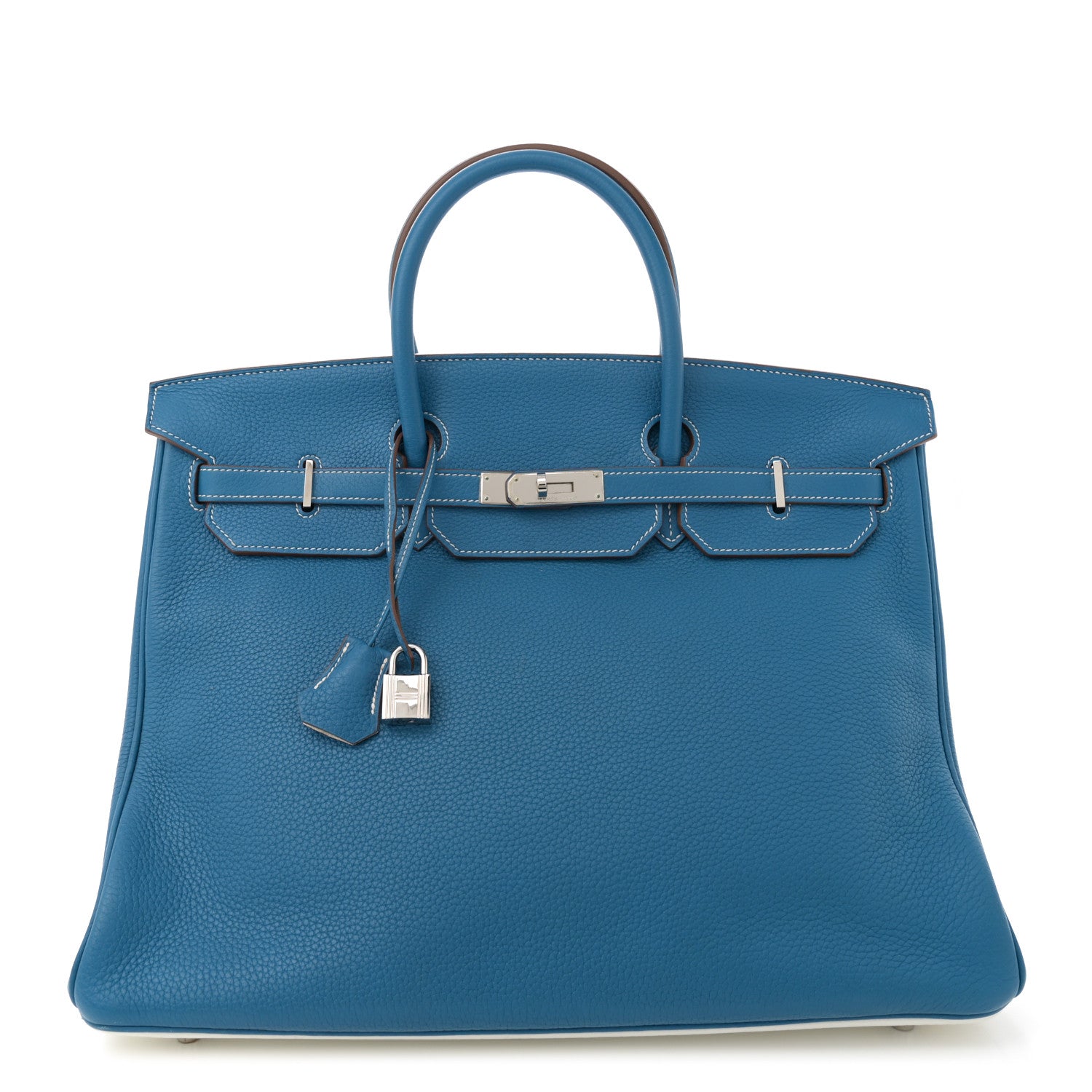 Hermes Togo Eclat Birkin 40 Mykonos White 1 of 11