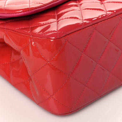 Chanel Patent Quilted Jumbo Double Flap Red 9 of 10