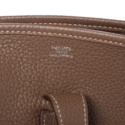 Hermes Taurillon Clemence Evelyne III PM Etoupe 6 of 7