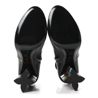 Louis Vuitton LV X YK Calfskin Monogram Silhouette Ankle Boots 38 Black 6 of 9