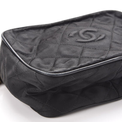 Chanel Satin Quilted Tassel Camera Case Black 15 of 18