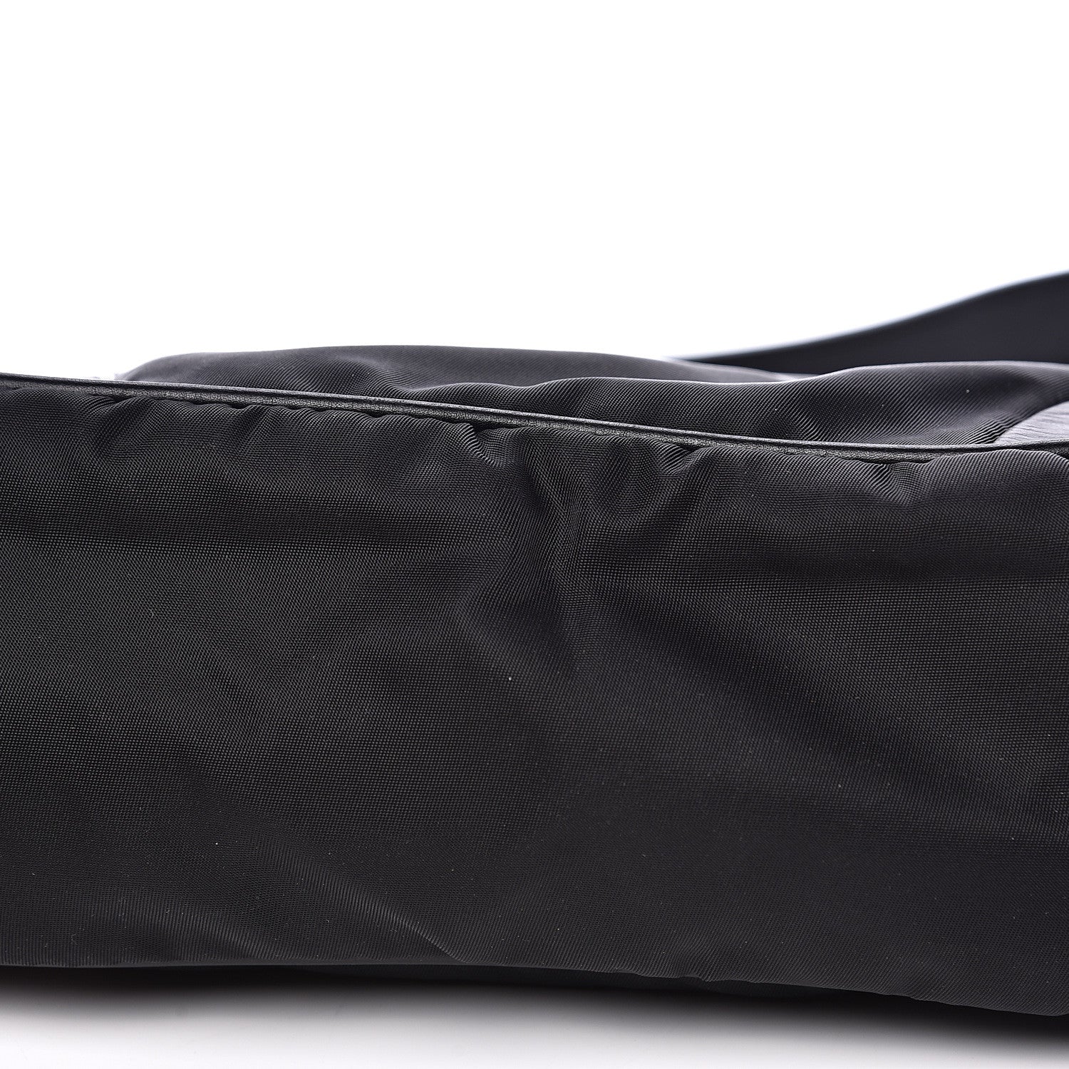 Prada Tessuto Nylon Soft Calfskin Shoulder Bag Black 7 of 15