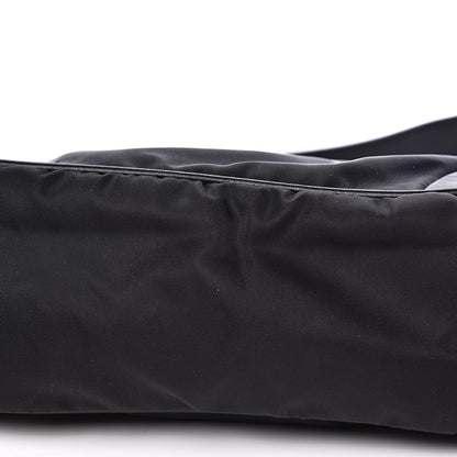 Prada Tessuto Nylon Soft Calfskin Shoulder Bag Black 7 of 15