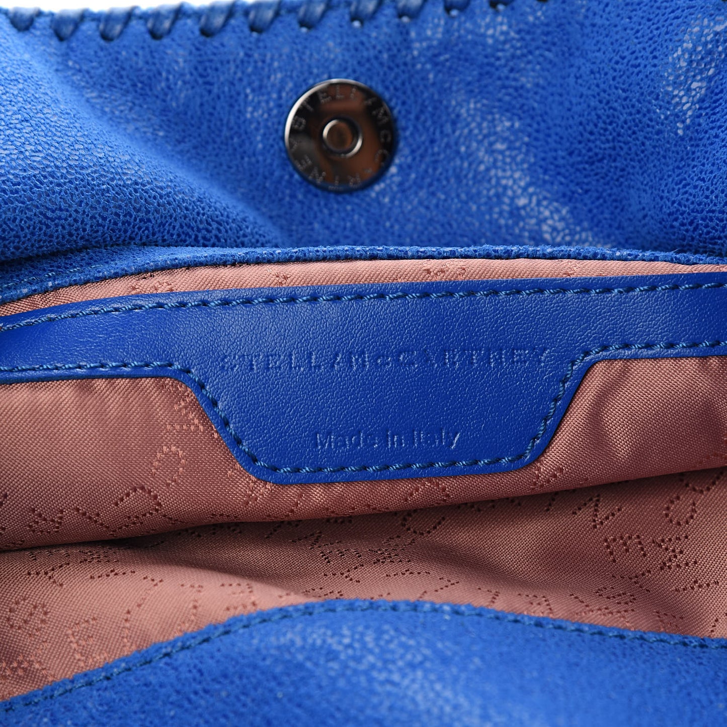 Shaggy Deer Mini Falabella Fold Over Tote Bright Blue