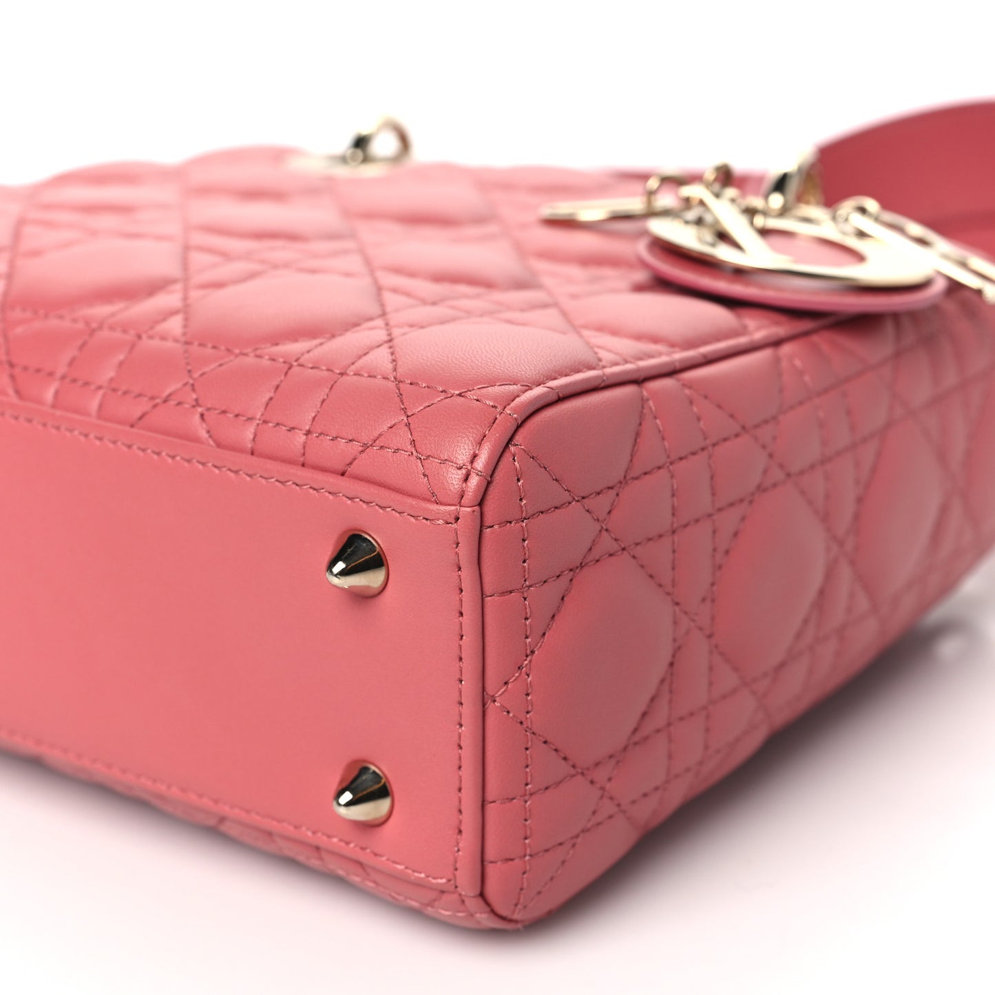 Lambskin Cannage Small My ABCDior Lady Dior Pink Honey