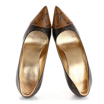 Louis Vuitton Reverse Monogram Cherie Pumps 35 2 of 11