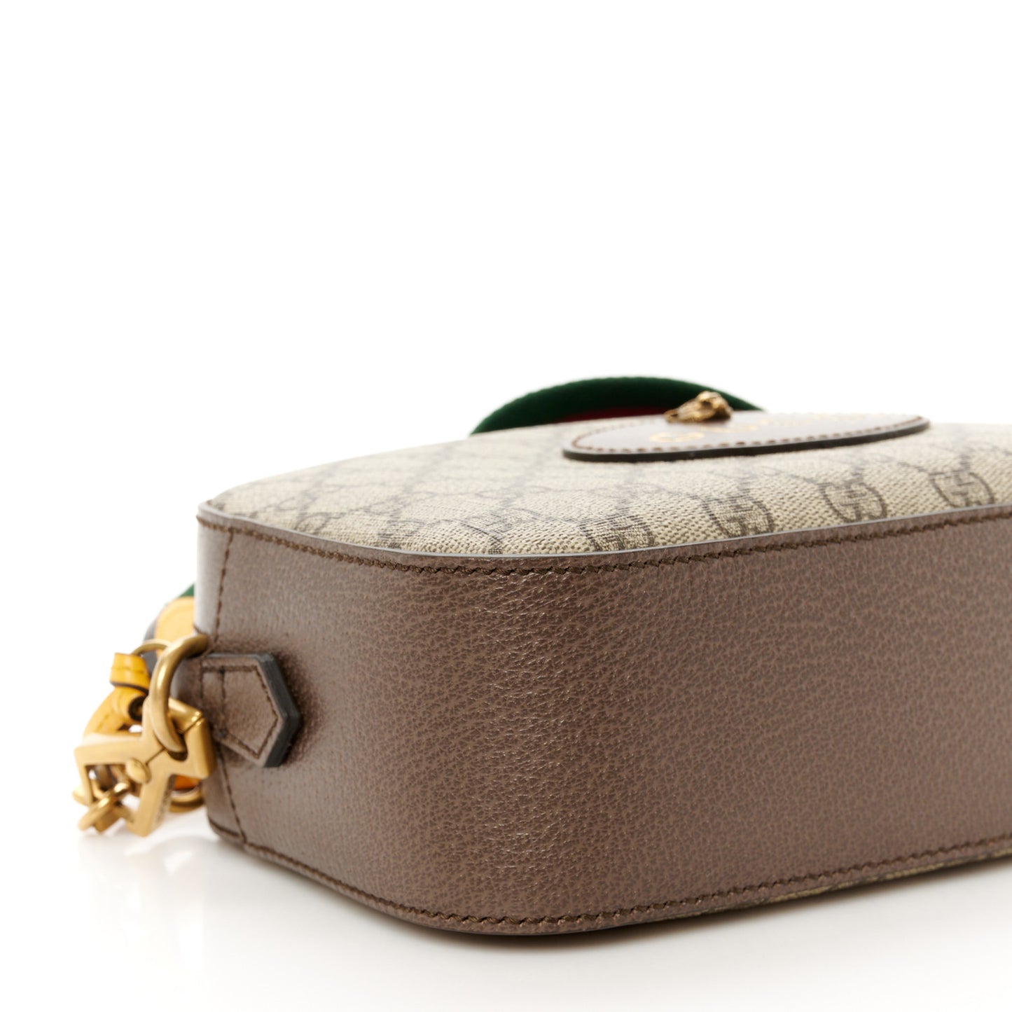 GG Supreme Monogram Web Neo Vintage Shoulder Bag Beige New Acero Crop
