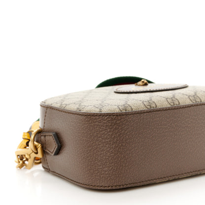 Gucci GG Supreme Monogram Web Neo Vintage Shoulder Bag Beige New Acero Crop 9 of 11