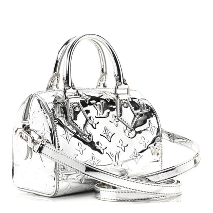 Louis Vuitton Monogram Miroir Speedy Bandouliere 20 Silver 3 of 9