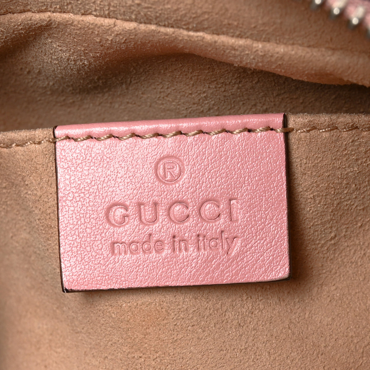 Calfskin Matelasse Mini GG Marmont Chain Shoulder Bag Wild Rose