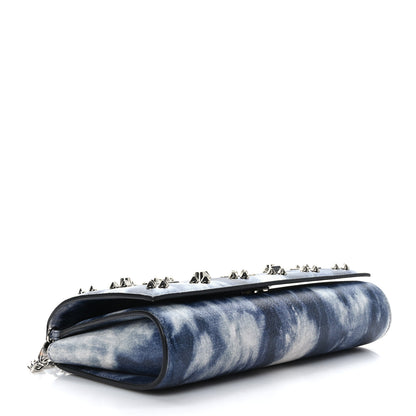 Christian Louboutin Calfskin Printed Punk Spikes Paloma Clutch Multicolor 4 of 8