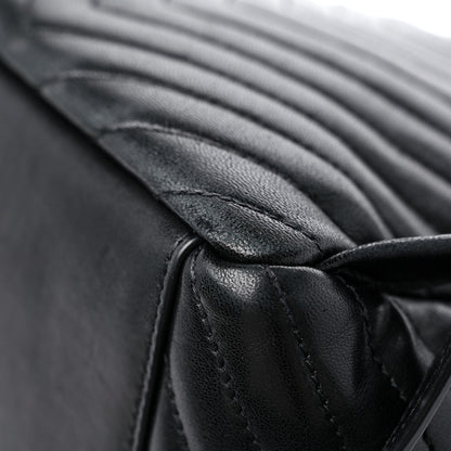 Saint Laurent Lambskin Matelasse Monogram Joe Backpack Black 11 of 12