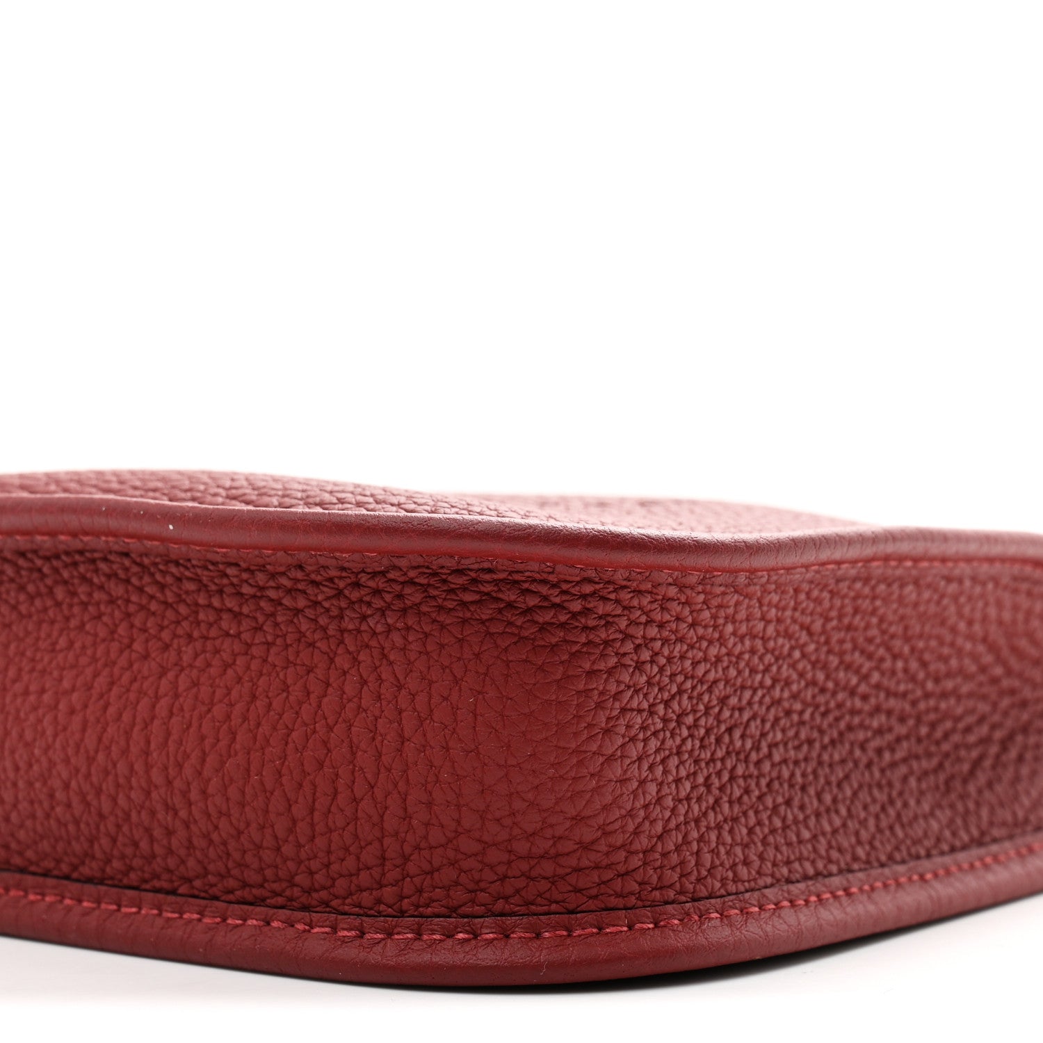 Hermes Taurillon Clemence Evelyne TPM Rouge H 9 of 10