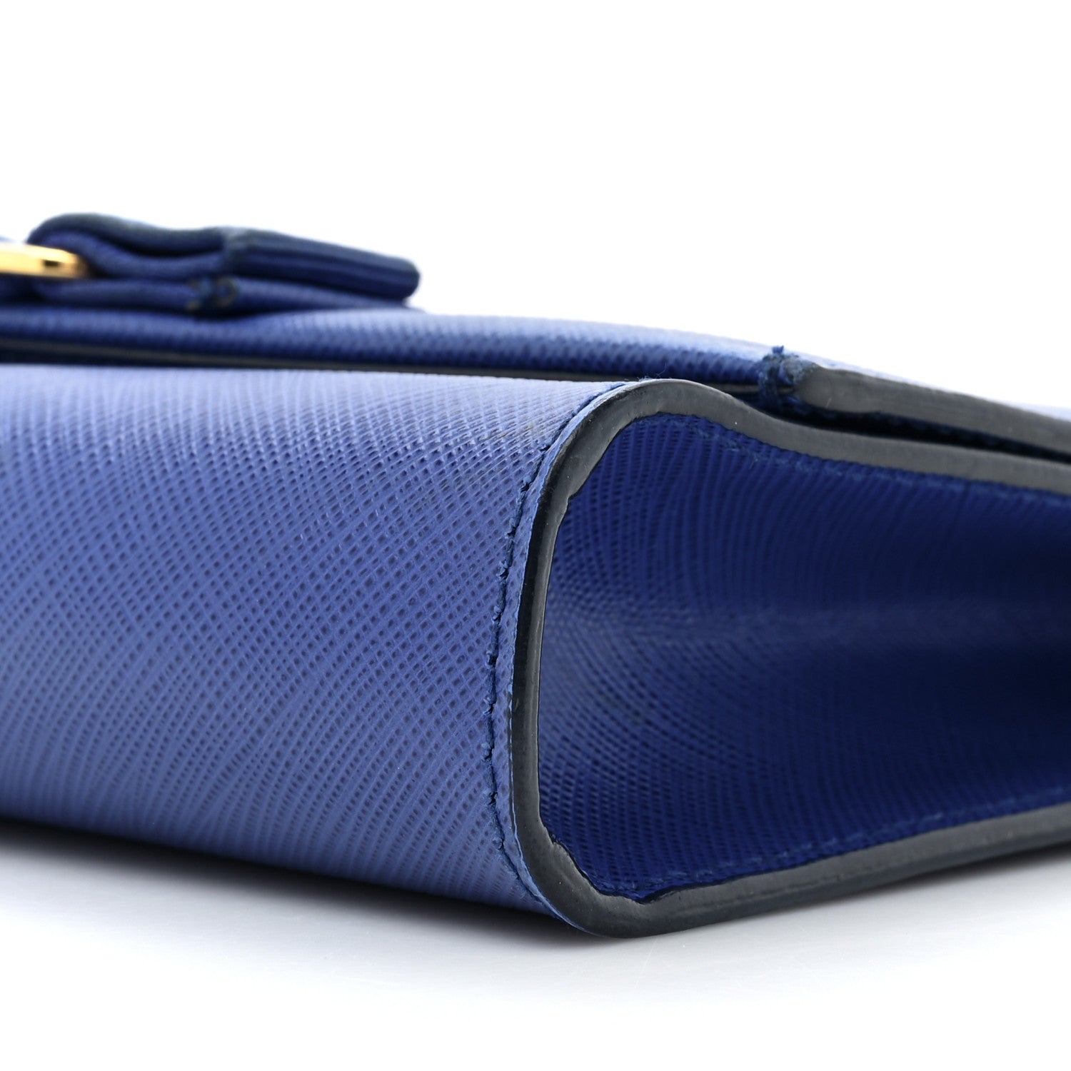 Salvatore Ferragamo Printed Calfskin Ginny Shoulder Bag Blue 7 of 14