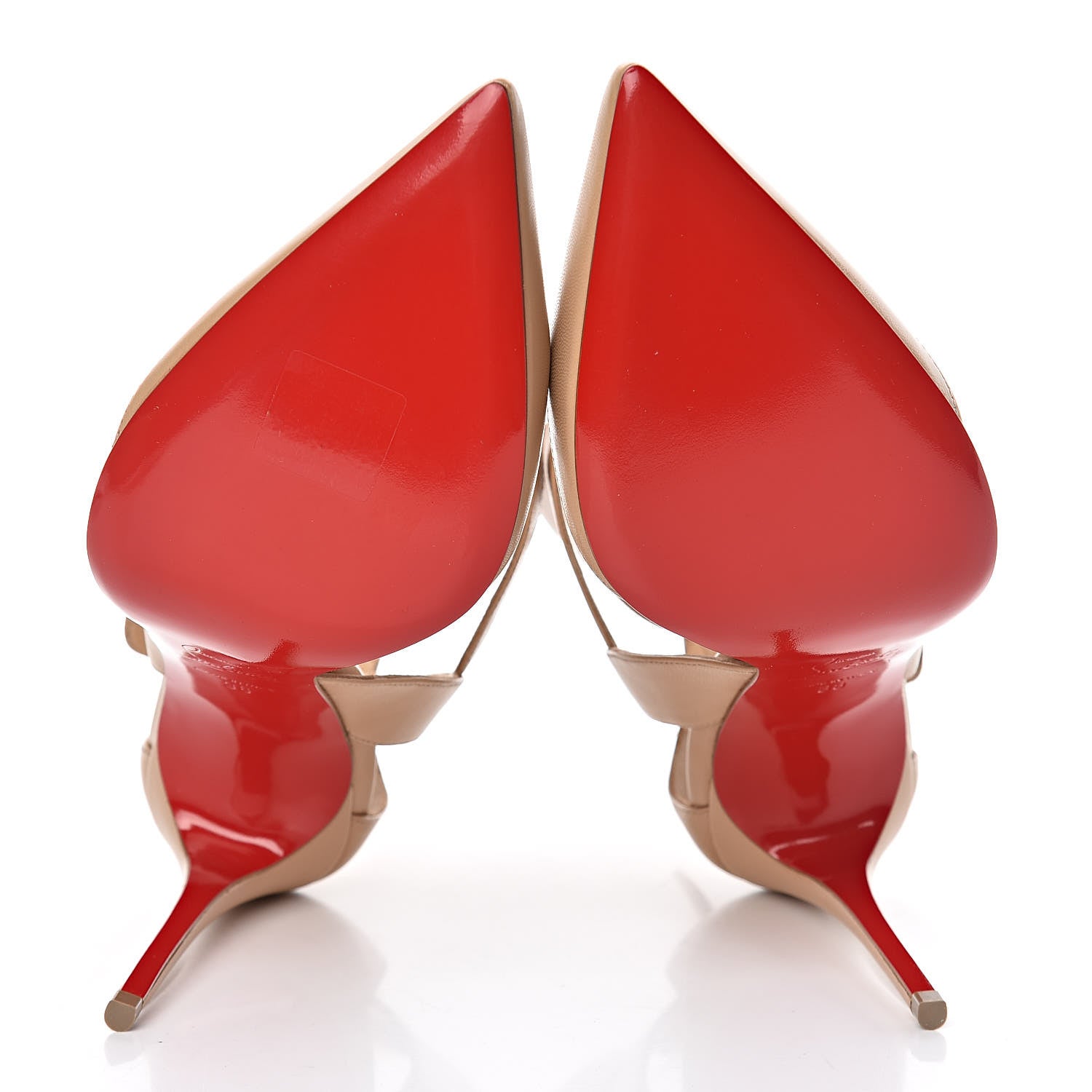 Christian Louboutin Patent PVC Multimiss 100 Pumps 38 Nude 7 of 8