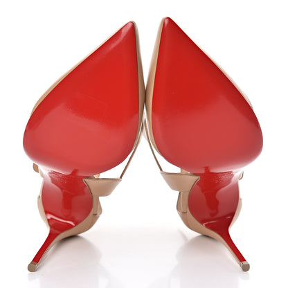 Christian Louboutin Patent PVC Multimiss 100 Pumps 38 Nude 7 of 8
