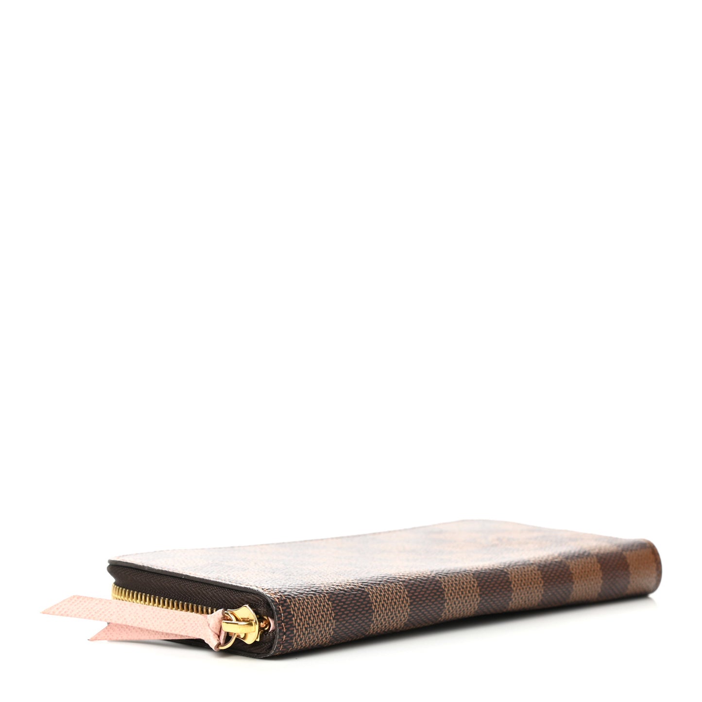 Damier Ebene Clemence Wallet Rose Ballerine