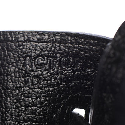 Hermes Togo Birkin 25 Black 6 of 35