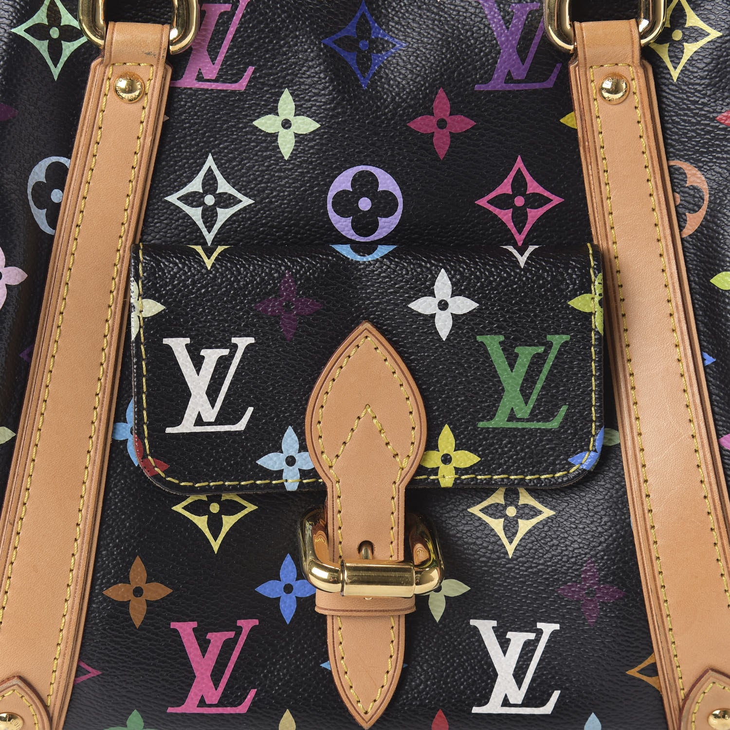 Louis Vuitton Monogram Multicolor Priscilla Black 9 of 9