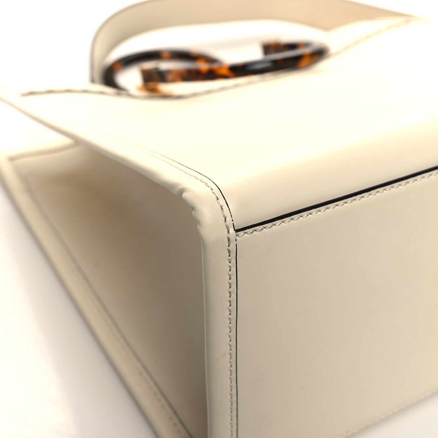 Fendi Vitello King Plexiglass Medium Fendi Sunshine Shopper Tote White Ice 11 of 15