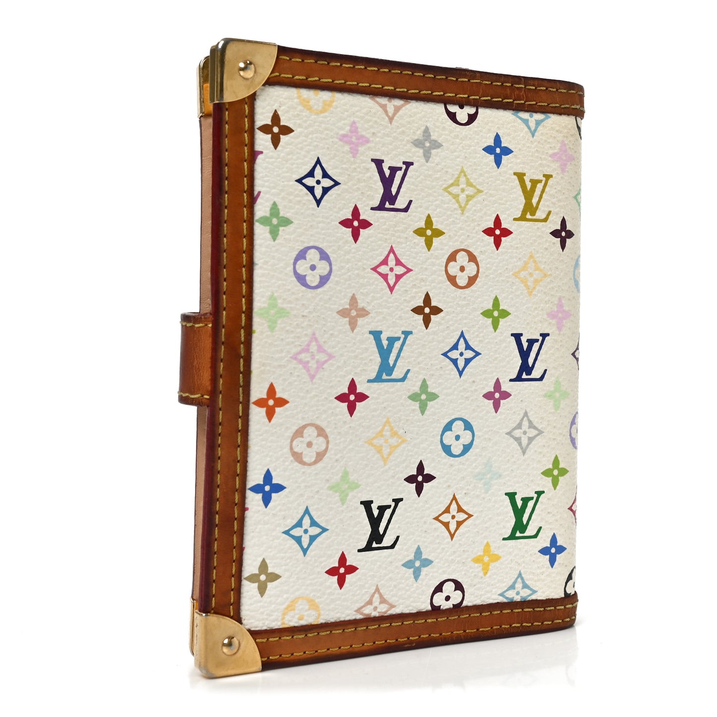 Monogram Multicolor Small Ring Agenda Cover White