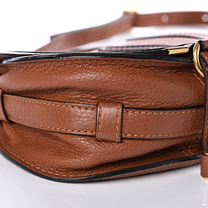Chloe Calfskin Mini Marcie Round Crossbody Bag Tan 8 of 10