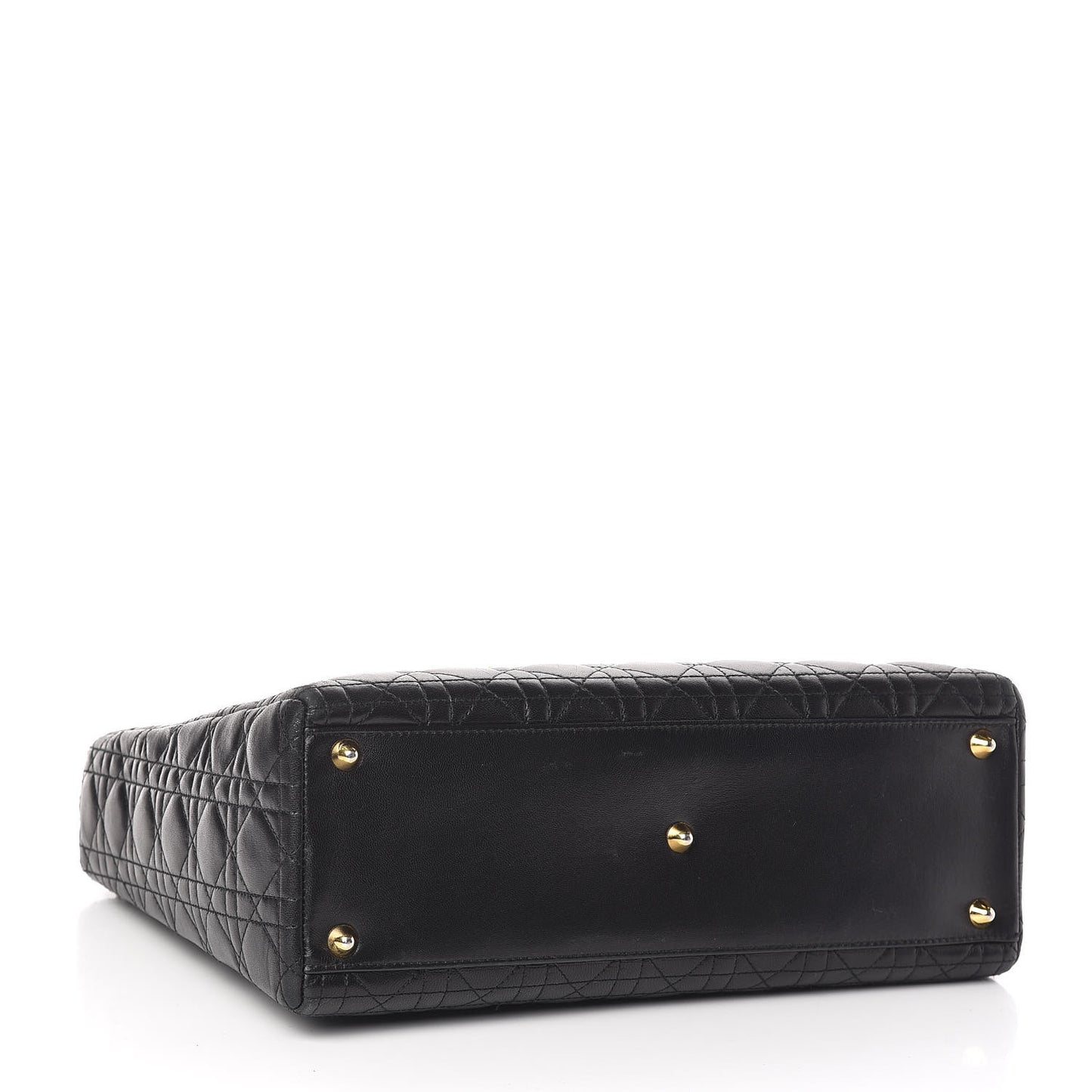 Lambskin Cannage Large Lady Dior Black