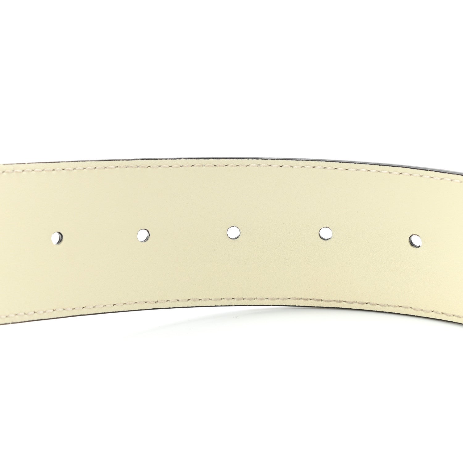 Gucci Calfskin Double G 40mm Belt 90 36 Mystic White 4 of 5
