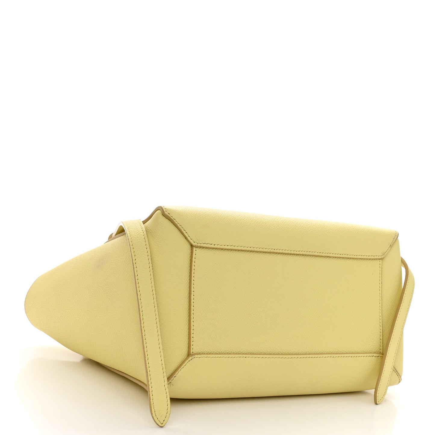 Grained Calfskin Micro Belt Bag Yellow